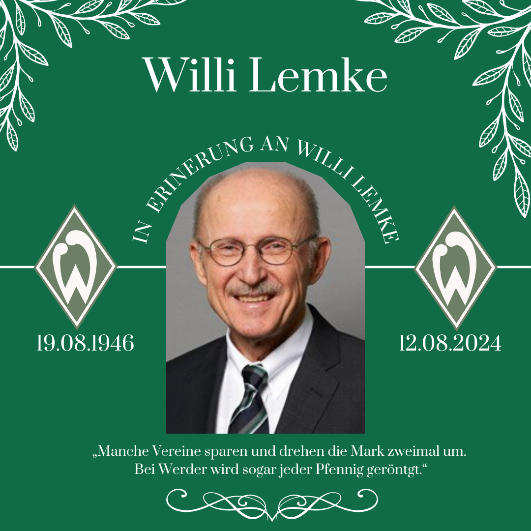 Nachruf Willi Lemke